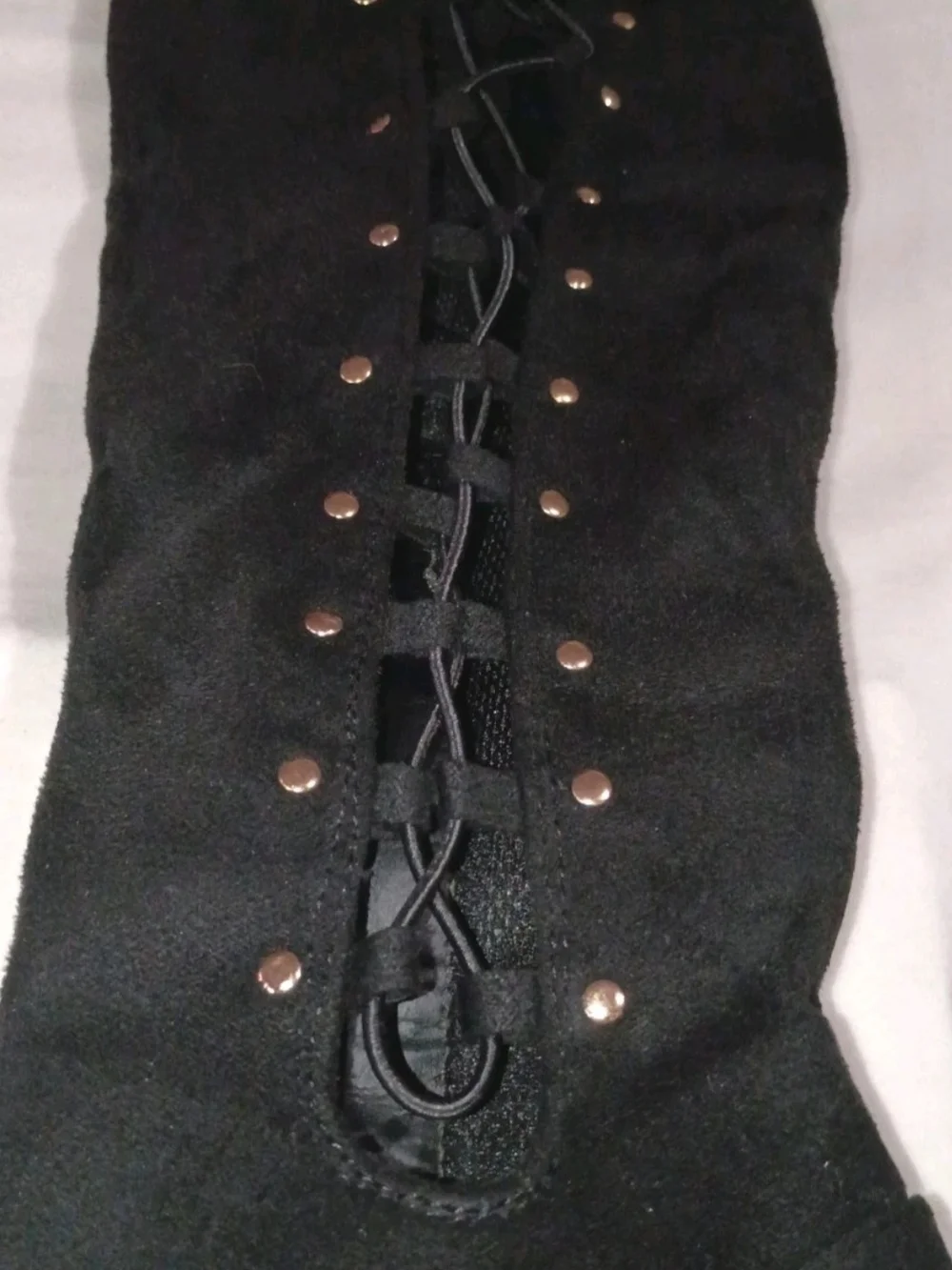 Forever New Black Lace-Up Over-the-Knee Stiletto Boots
